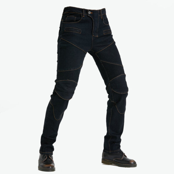 Motorcycle Riding PK718 Jeans With Protection Gear -Black - Image 6
