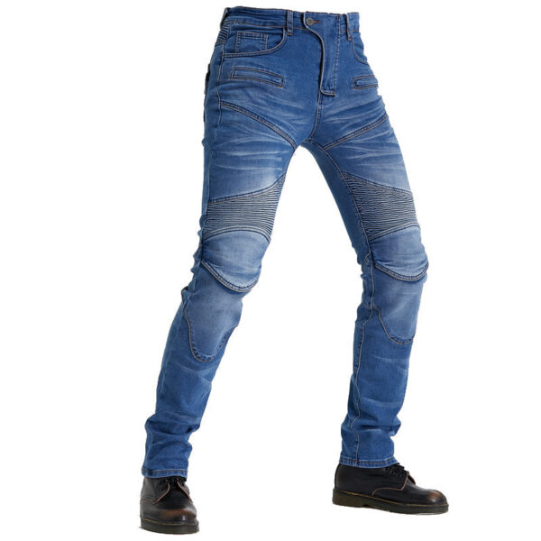Motorcycle Riding PK718 Jeans With Protection Gear -Blue - Image 6