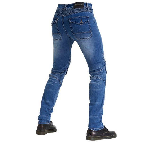 Motorcycle Riding PK718 Jeans With Protection Gear -Blue - Image 8