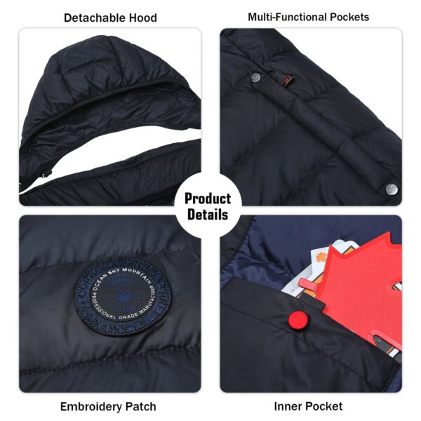 Ultra Hooded Logo Insulated Puffer Jacket(Regular&Plus Size) - Image 8