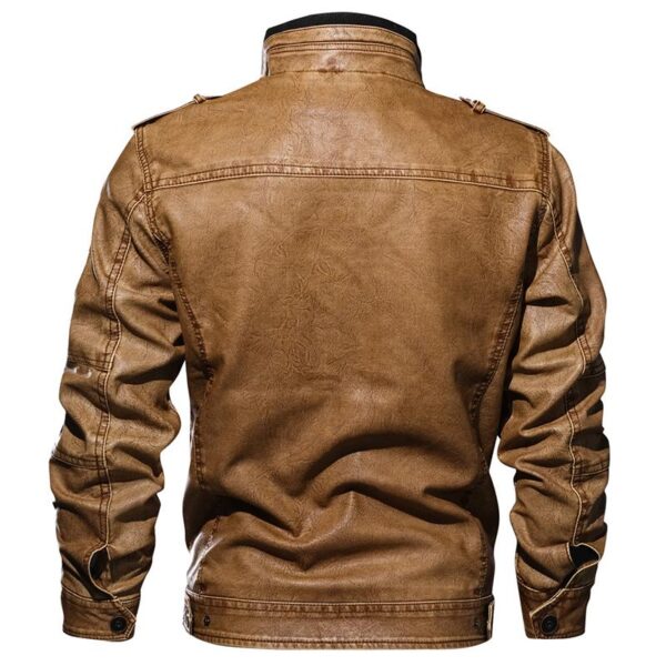 Motock Biker Leather Jacket - Image 8