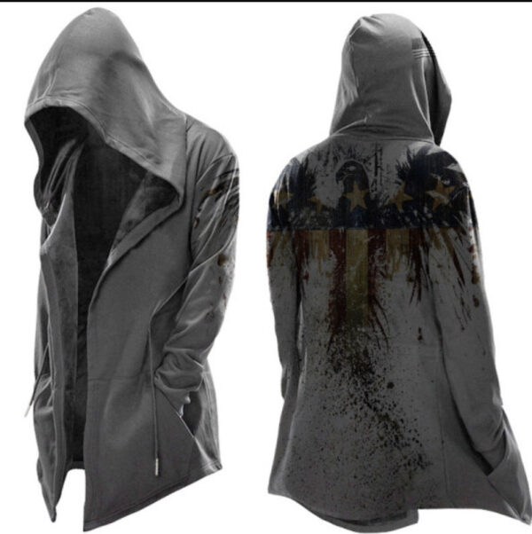 Vintage Casual Long-sleeved Hoodie Jacket - Image 6