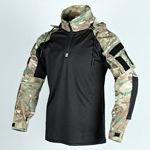 Men's Outdoor Tactical Short Sleeve Stand Jacket - Image 3