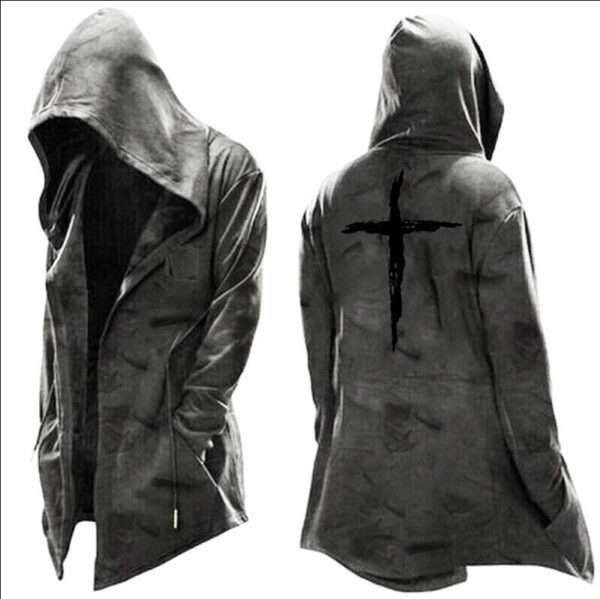Vintage Casual Long-sleeved Hoodie Jacket - Image 2