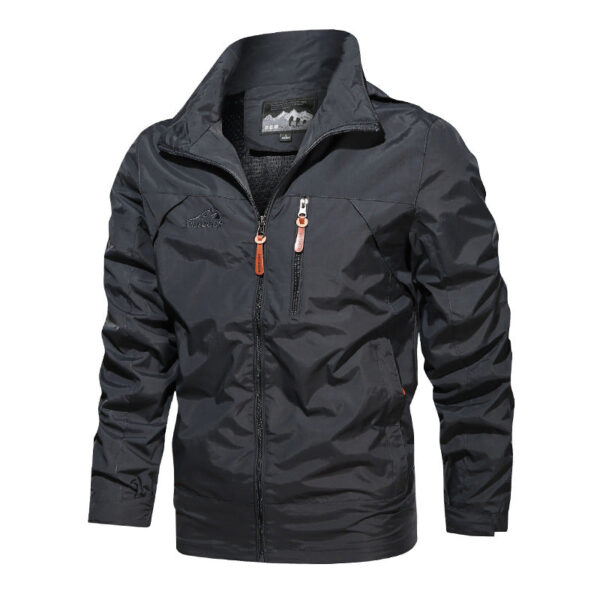 Men's Outdoor Waterproof And Windproof Hooded Jacket - Image 8