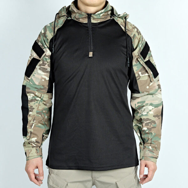 Men's Outdoor Tactical Short Sleeve Stand Jacket - Image 4