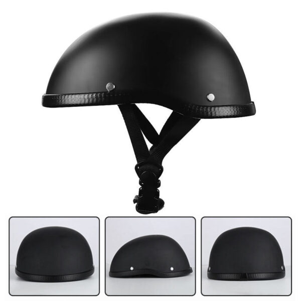 Vintage Motorcycle Half Face Helmet - Image 4