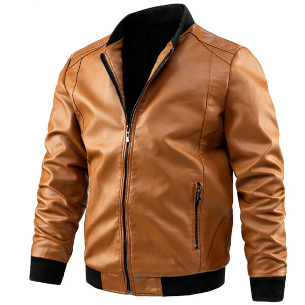 Faux Leather Moto Jacket - Image 7