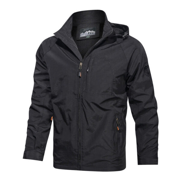 Men's Outdoor Waterproof And Windproof Hooded Jacket - Image 2