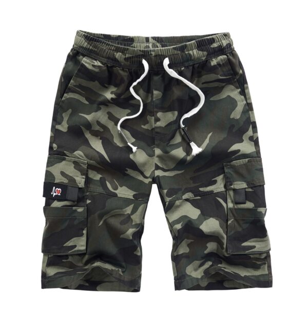 Men's Camo Pocket Print Casual Shorts - Image 4