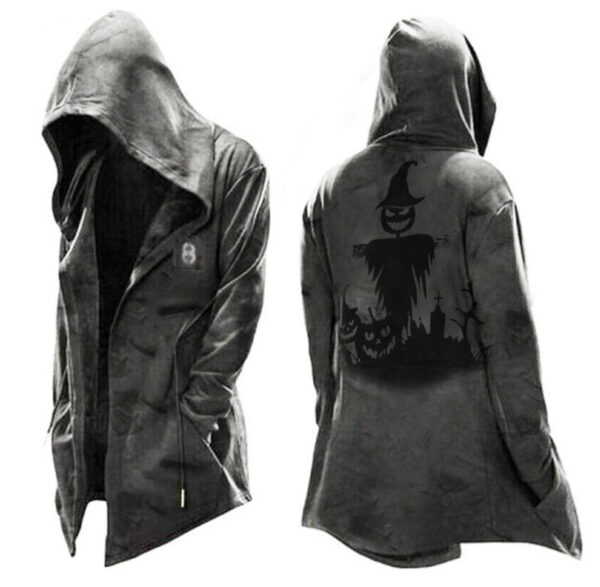 Vintage Casual Long-sleeved Hoodie Jacket - Image 7