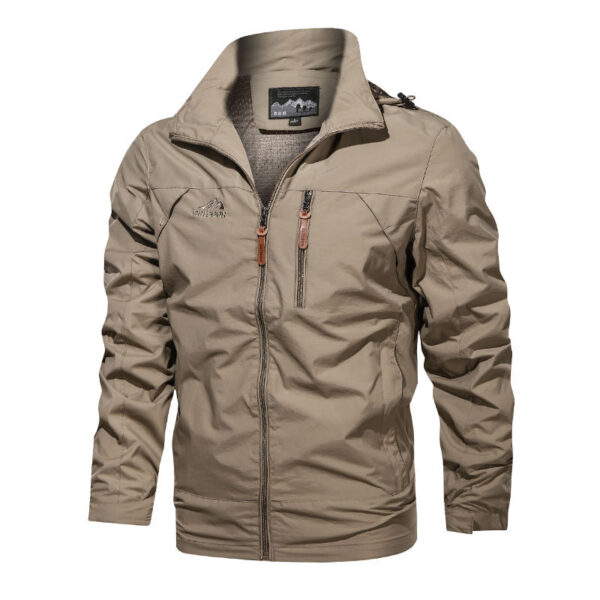 Men's Outdoor Waterproof And Windproof Hooded Jacket - Image 6