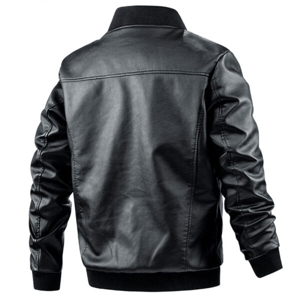 Faux Leather Moto Jacket - Image 2