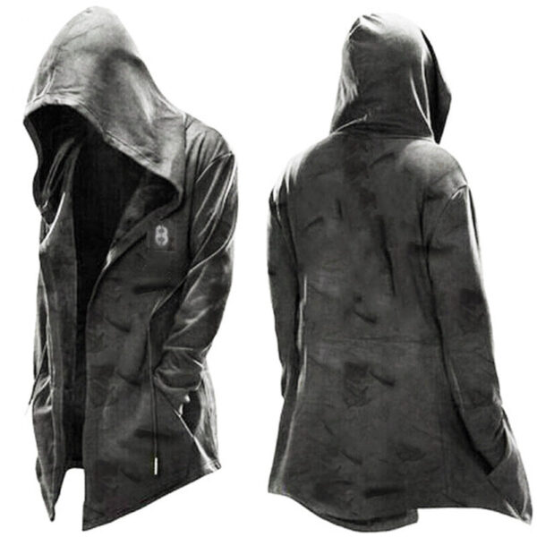 Vintage Casual Long-sleeved Hoodie Jacket - Image 4