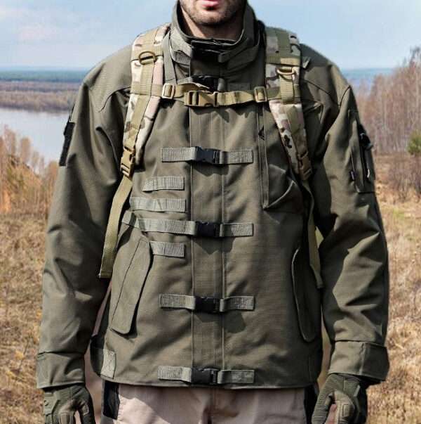 Men's Outdoor Windproof All-terrain Versatile Tactical Jacket - Image 4
