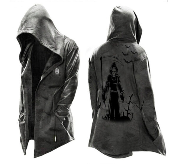 Vintage Casual Long-sleeved Hoodie Jacket - Image 3