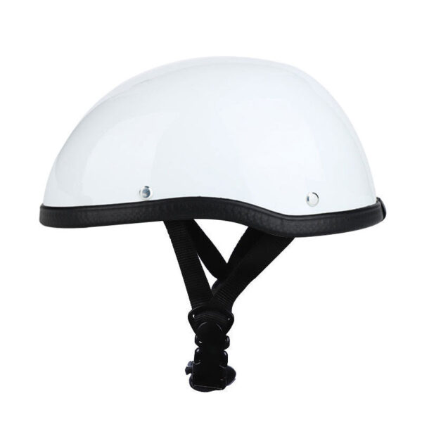 Vintage Motorcycle Half Face Helmet - Image 2