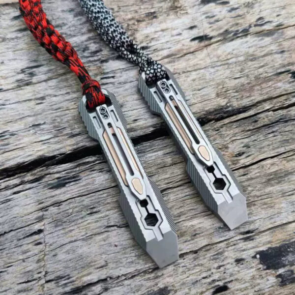 EDC Titanium Alloy Outdoor Portable Multifunctional Crowbar - Image 4