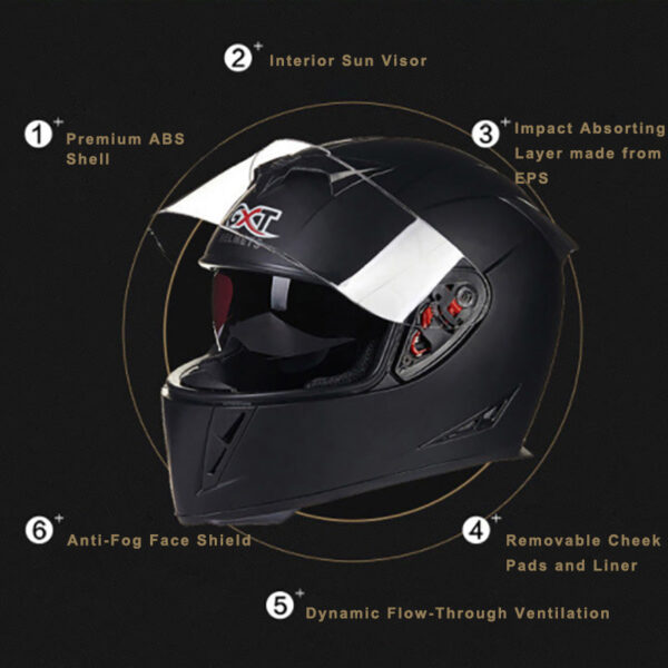 Classic Full Face Helmet Motorcycle Racing Helmet - Image 2