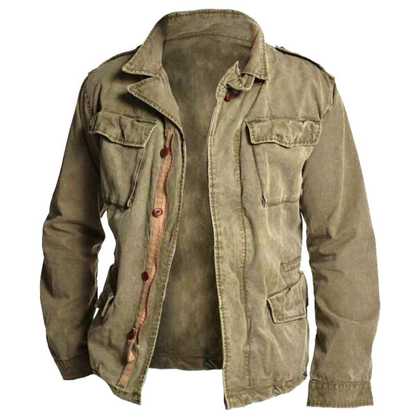 Men's Vintage Multi Pocket Jacket - Image 6