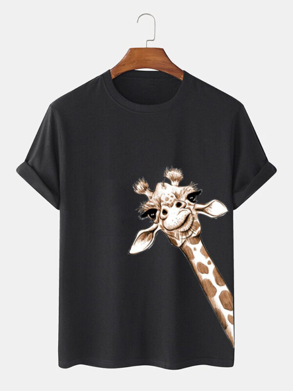 Crew Neck Casual Cartoon Tee Shirts & Tops - Image 6