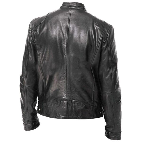 Moto Leather Jacket - Image 6