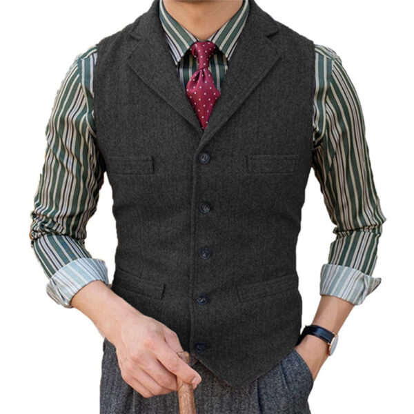 MEN'S CLASSIC SUIT VEST - Image 4
