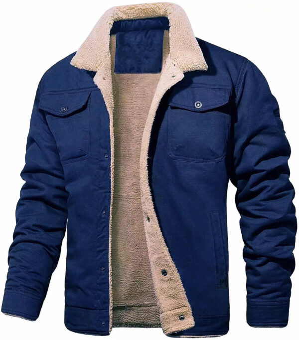 Men's Coats and Jackets Cutler Bomber Jacket Winter Outdoor Work Fluffy Jacket - Image 5