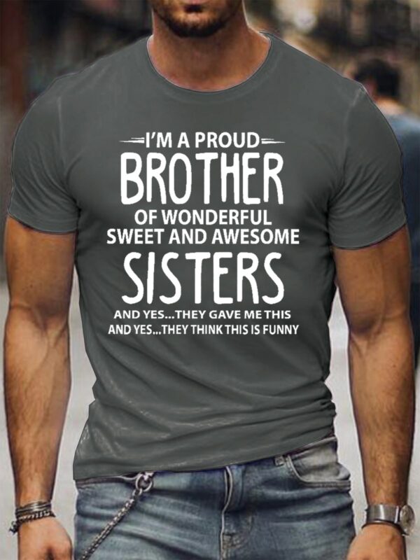 I'M A Proud Brother Men's Shirts & Tops - Image 4