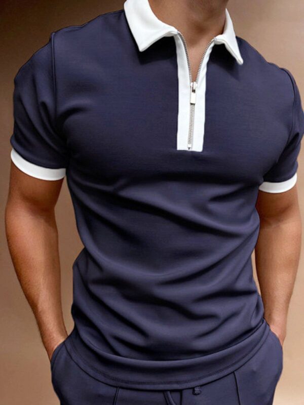 Men's Casual Short Sleeve Polo Shirt - Image 2