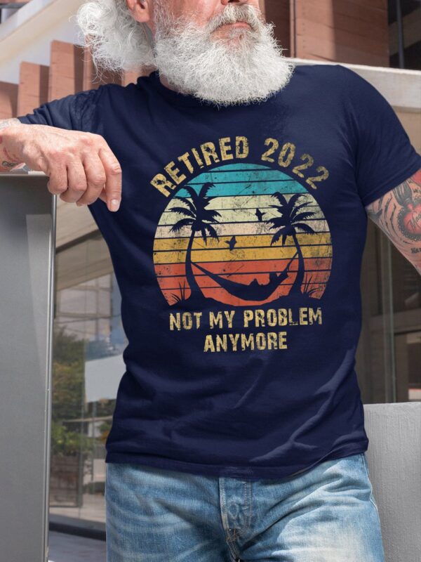 Retired 2022 round neck short sleeve cotton T-shirt - Image 3
