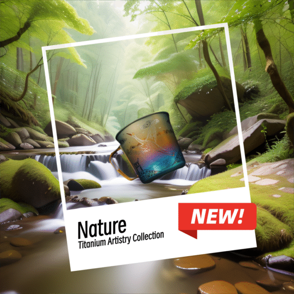 Anodized Ultra-Light Titanium Camping Mug - Image 3