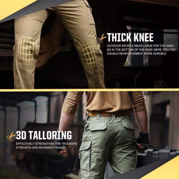 Men's Urban Pro Stretch Tactical Pants Army Green - Image 9