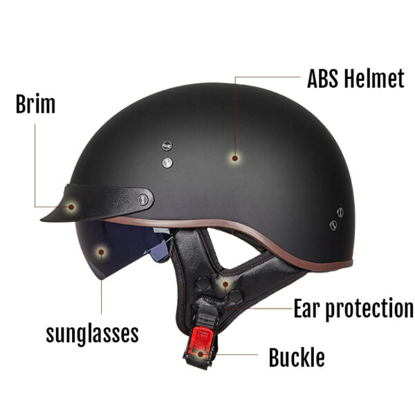 American Eagle Half Face Cruising Helmet - Image 4