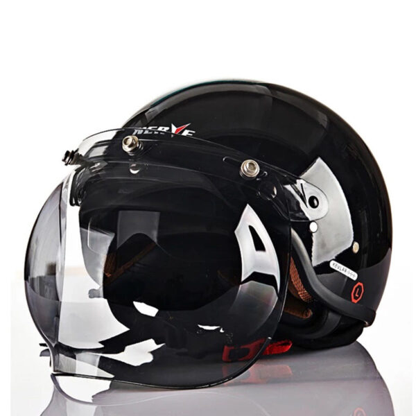 Half Face Motorcycle Helmet Kevlar Retro Harley Helmet - Image 3