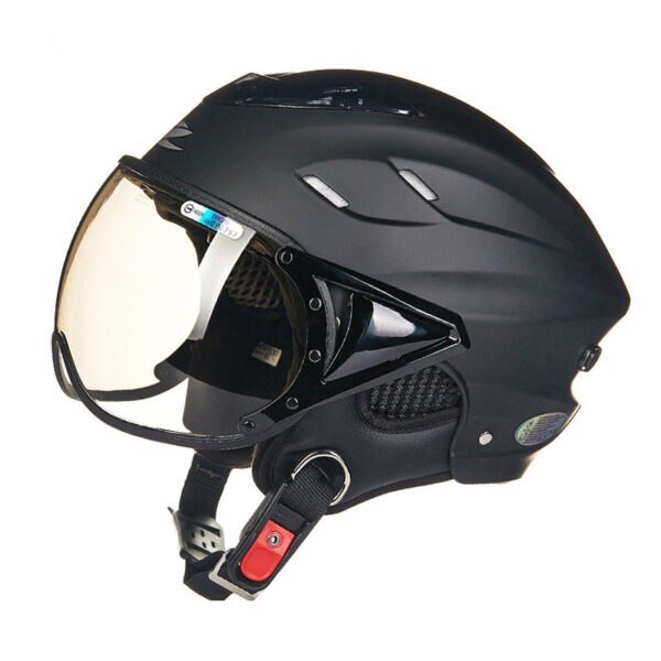 Half Open Face Helmet with Sun Visor