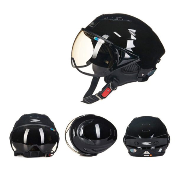 Half Open Face Helmet with Sun Visor - Image 5