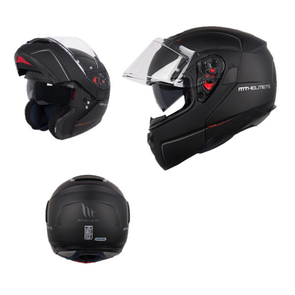 Modular Motorcycle Helmet Double Visor MT Helmet ATOM SV - Image 5