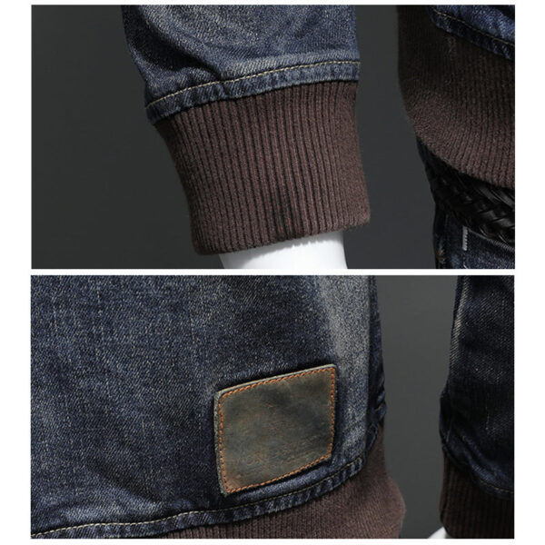 Men's Casual Distressed Denim Jacket - Image 3