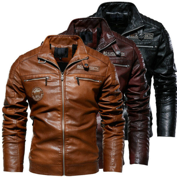 Espnman Men's Leather Jacket - Image 2