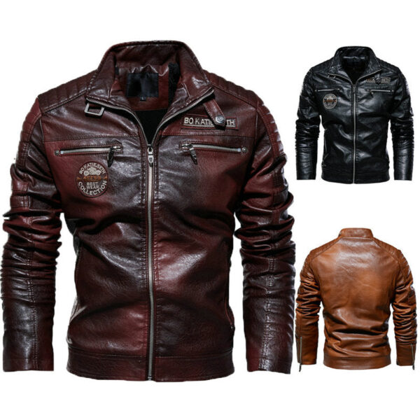 Espnman Men's Leather Jacket - Image 3