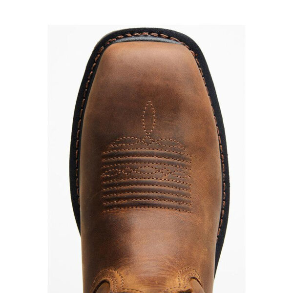 Men's Handmade chukka Leather Boots with America flag  Liberty Western Work Composite Toe footwear - Image 6