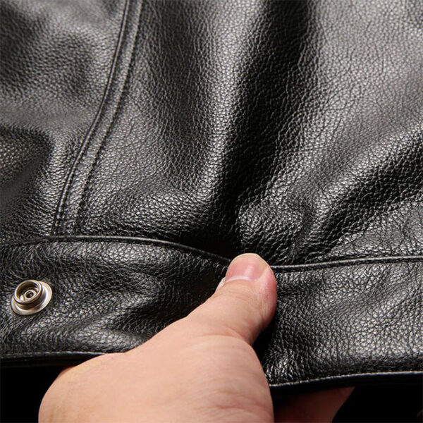 Men's Riding Cowhide Leather Vest - Image 8