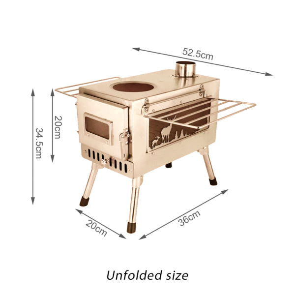 Wood Burning Stove Camping Portable Hot Tent Stove - Image 4