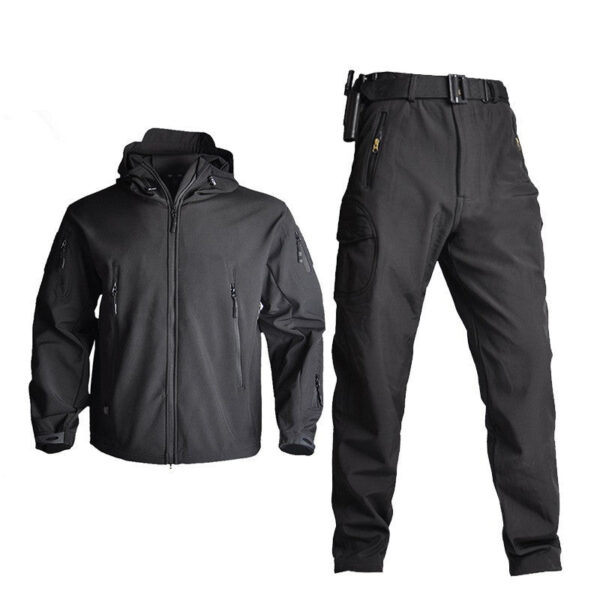 Men's Softshell Clothing Suit Waterproof Tactical Uniform - Image 4