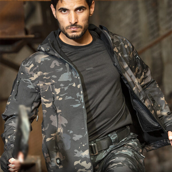 Men's Softshell Clothing Suit Waterproof Tactical Uniform - Image 5