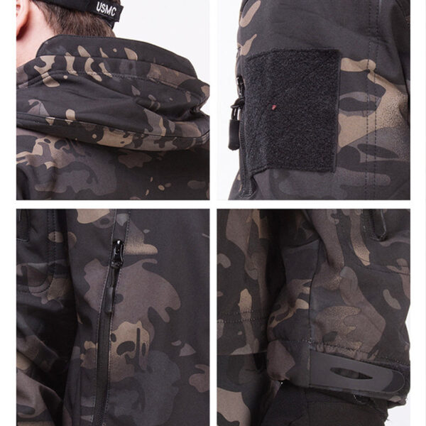 Men's Softshell Clothing Suit Waterproof Tactical Uniform - Image 6