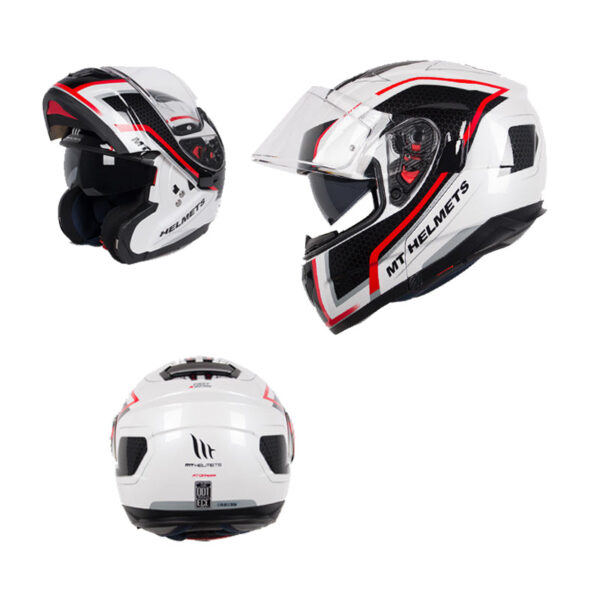 Modular Motorcycle Helmet Double Visor MT Helmet ATOM SV - Image 8
