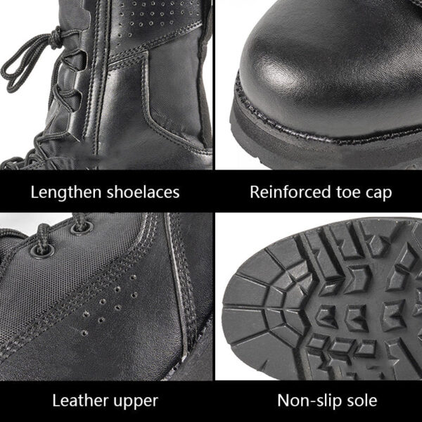 Men's Tiger Strike Leather Combat Boots - Image 5