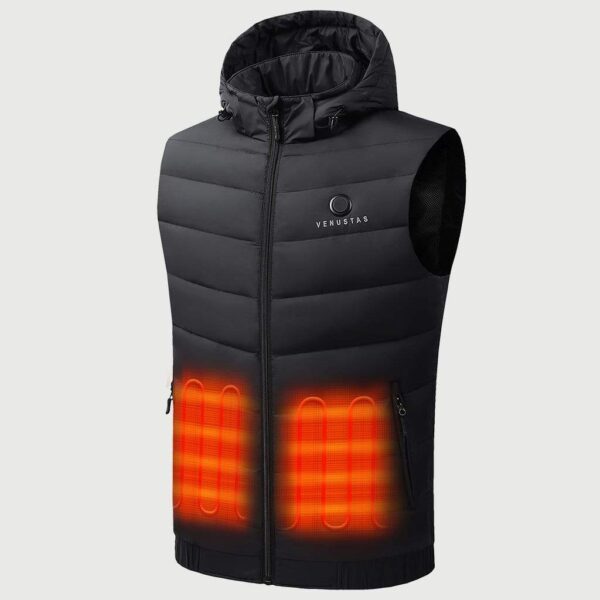 Men's Heated Down Vest 7.4V With Detachable Hood - Image 2